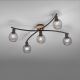 Leuchten Direkt 15925-79 - Surface-mounted chandelier EUGEN 5xE14/40W/230V oak