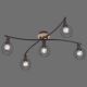 Leuchten Direkt 15925-79 - Surface-mounted chandelier EUGEN 5xE14/40W/230V oak