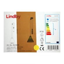 Lindby - Chandelier on a string ALECKS 1xE27/60W/230V