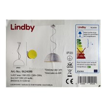 Lindby - LED RGB Dimmable chandelier on a string CAROLLE LED/10W/230V Wi-Fi Tuya