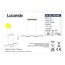 Lucande - LED Dimmable chandelier on a string BRAMA LED/42W/230V