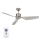 Lucci air 210525 - Ceiling fan AIRFUSION CLIMATE II matte chrome + remote control