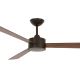 Lucci air 210641 - Ceiling fan AIRFUSION CLIMATE III wood/brown + remote control
