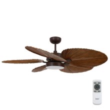 Lucci Air 210655 - LED Ceiling fan BALI 1xGX53/18W/230V brown + RC