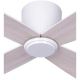 Lucci air 210986 - Ceiling fan FRASER white/wood + remote control