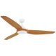 Lucci air 211011 - Ceiling fan AIRFUSION TYPE A brown/white + remote control