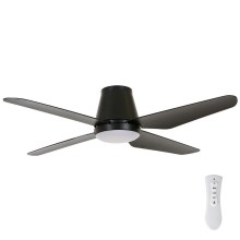 Lucci Air 213002 - LED Ceiling fan AIRFUSION ARIA LED/18W/230V black + remote control