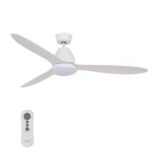 Lucci air 213043 - LED Ceiling fan WHITEHAVEN GX53/17W/230V white + remote control