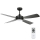 Lucci air 213303 - LED Dimmable ceiling fan SLIPSTREAM 1xGX53/12W/230V black + remote control