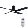 Lucci air 213351 - LED Dimmable ceiling fan RIVIERA 1xGX53/12W/230V black + remote control