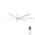 Lucci air 21610849 - Dimmable ceiling fan ATLANTA 1xGX53/12W/230V white + remote control
