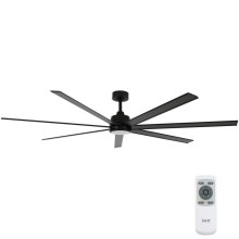 Lucci air 21610949 - Ceiling fan ATLANTA 1xGX53/12W/230V black + remote control