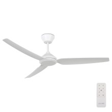 Lucci air 21616249 - Ceiling fan POLIS IP55 white + remote control