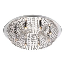 Luxera 32319 - Crystal ceiling light RHODIA 9xG9/28W/230V