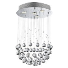 LUXERA 62413 - Attached crystal chandelier XAVER 4xGU10/50W/230V