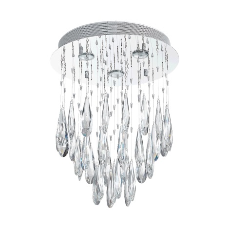 LUXERA 62431 - Crystal chandelier on a string RUSSET 3xGU10/50W/230V