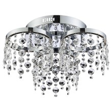 LUXERA 64394 - LED Surface-mounted crystal chandelier ERATTO 3xLED/11W/230V