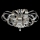 Luxera 64410 - Crystal surface-mounted chandelier RIBBON CRYSTAL 6xG9/33W/230V