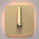 Maytoni C175-WL-01-6W-MG - LED Wall spotlight IOS LED/9W/230V gold