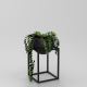Metal flowerpot 51,3x29 cm black
