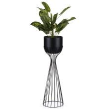 Metal flowerpot LOFT 68x20 cm black
