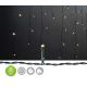 LED Outdoor Christmas curtain 180xLED/7 functions 10,9m IP44 warm white