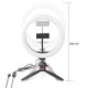 LED Dimmable lamp on a tripod with a holder for vlogging LED/6W/USB 2700-6700K