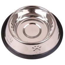Nobleza - Stainless steel bowl with rubber d. 15,9 cm
