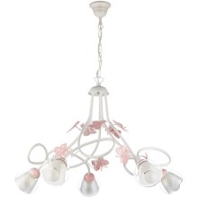 ONLI - Children's chandelier BUTTERFLY 5xE14/6W/230V