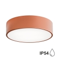 Outdoor ceiling light with a sensor CLEO 2xE27/48W/230V d. 30 cm copper IP54