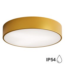 Outdoor ceiling light with a sensor CLEO 3xE27/72W/230V d. 40 cm gold IP54