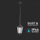 Outdoor chandelier on a chain 1xE27/40W/230V IP44 black