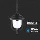 Outdoor chandelier on a chain 1xE27/60W/230V IP44 black