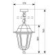 Outdoor chandelier on a chain 1xE27/60W/230V IP44