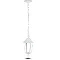Outdoor chandelier on a chain 1xE27/60W/230V IP44 white