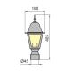 Outdoor lamp GARDEN 1xE27/100W/230V IP44 40,5 cm white