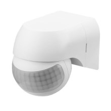 Outdoor motion sensor PIR 180° IP44 white