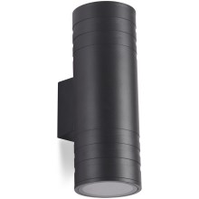 Outdoor wall light 2xGU10/35W/230V IP54 round black