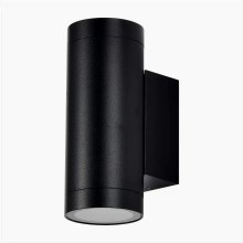 Outdoor wall light 2xGU10/40W/230V IP54 black