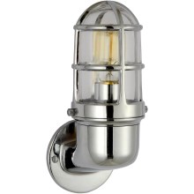 Outdoor wall light LUND 1xE27/12W/230V IP44 chrome