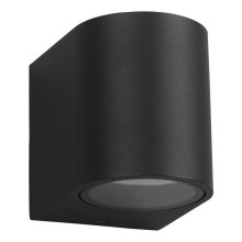 Outdoor wall light OVALIS 1xGU10/60W/230V IP44 black