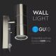 Outdoor wall light with sensor 2xGU10/35W/230V IP44