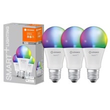 PACK 3x LED RGBW Dimmable bulb SMART+ E27/9,5W/230V 2700K-6500K Wi-Fi - Ledvance
