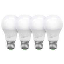 PACK 4x LED Bulb ECOLINE A60 E27/10W/230V 4,000K - Brilagi