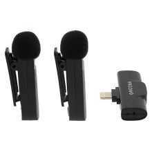 PATONA - SET 2x Wireless microphone with a clip for iPhones USB-C 5V