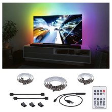 Paulmann 78880 - LED/3,5W RGB Dimmable strip for TV 2m ZOLL 5V + remote control