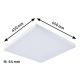 Paulmann 79905 - LED/19W RGBW Dimmable ceiling light VELORA 230V 3000-6500K + remote control