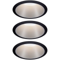 Paulmann 93408 - SET 3xLED/6,5W IP44 Dimmable bathroom recessed light COLE 230V