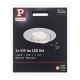 Paulmann 93977 - LED/6,8W IP23 Bathroom recessed light COIN 230V white
