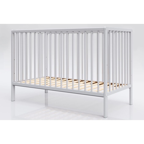 PETITE&MARS - Children's wooden crib MOONY grey